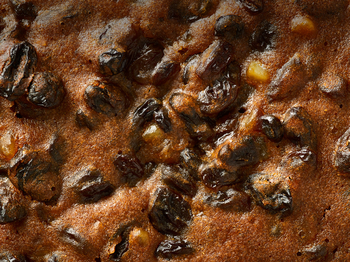 Pure butter fruit cake.