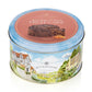 Exclusive gift tin of spiced orange and apricot fruit cake.