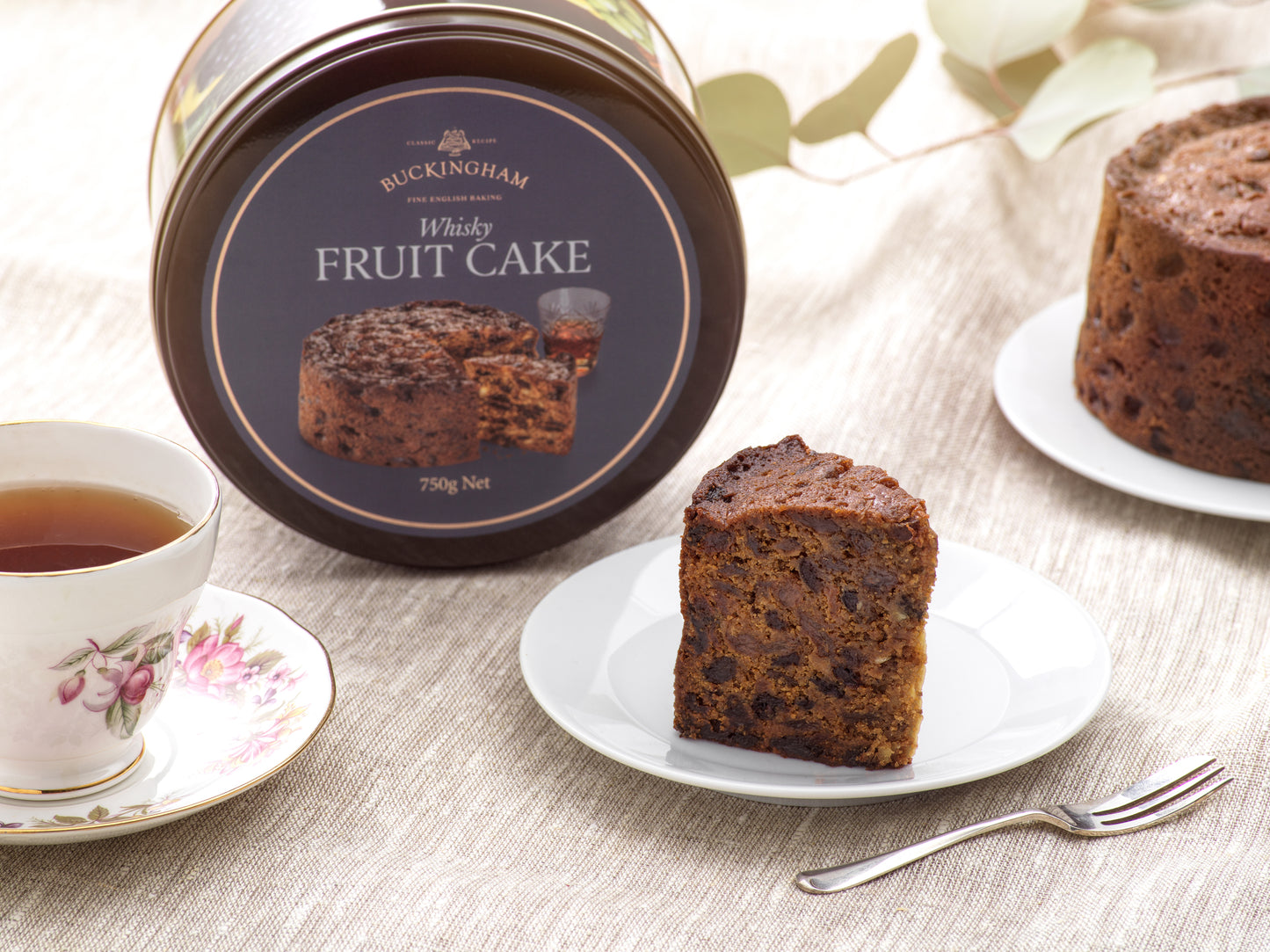 Slice of whisky cake.