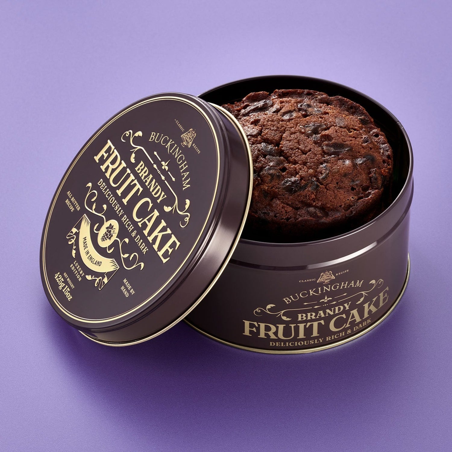 Fruit Cake in Vintage Gift Tins